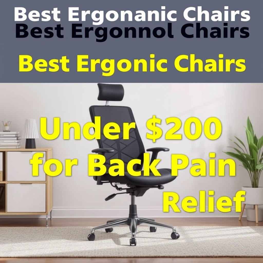 Best Ergonomic Chairs Under $200 for Back Pain Relief hero illustration