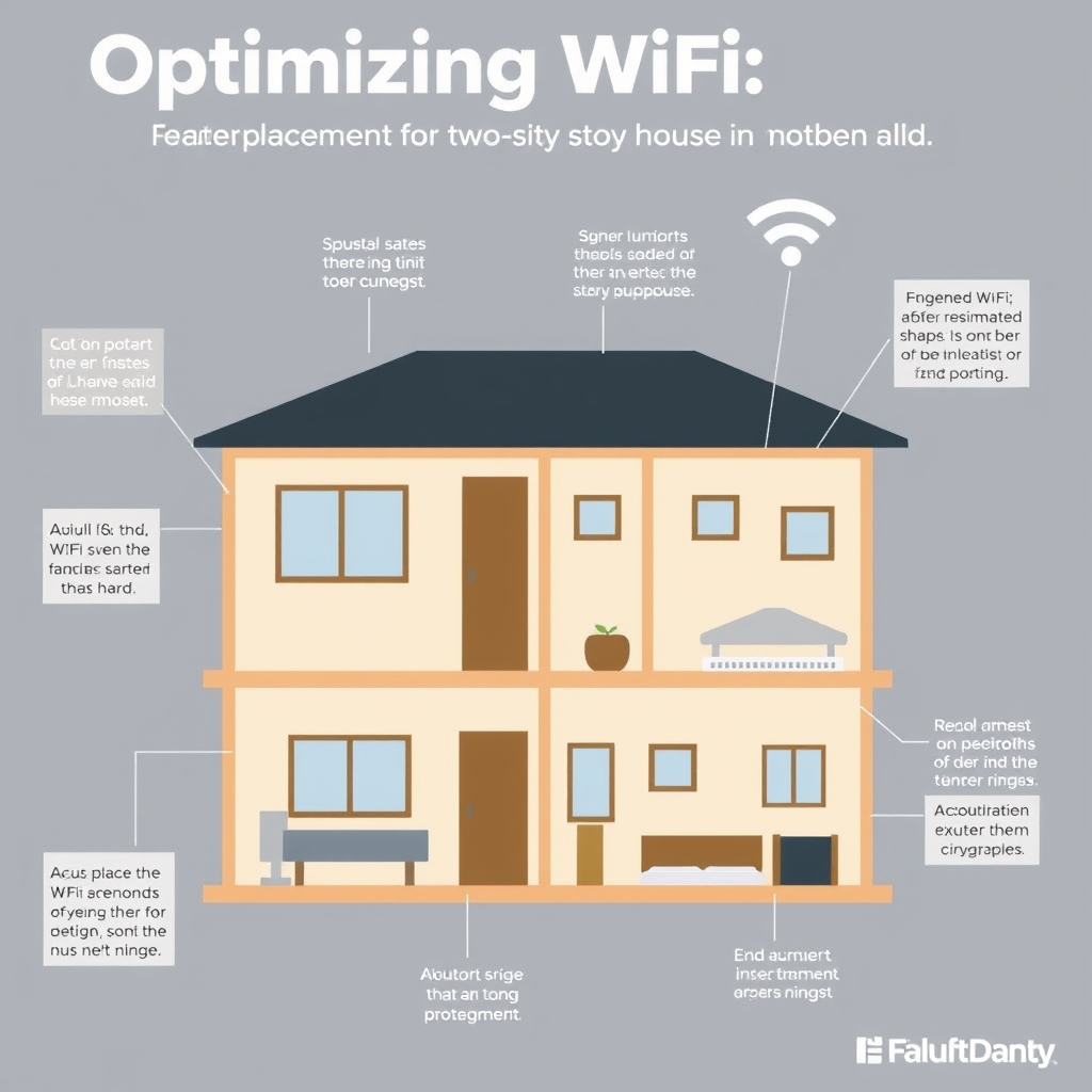 Optimizing Wi-Fi: Router Placement for a Two-Story House in Australia infographic summary